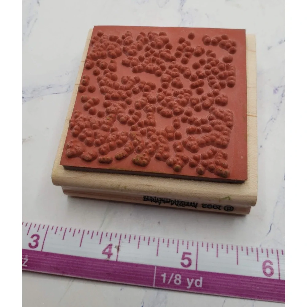 Paint Spatter Background Pattern Wood Mounted Rubber Stamp
